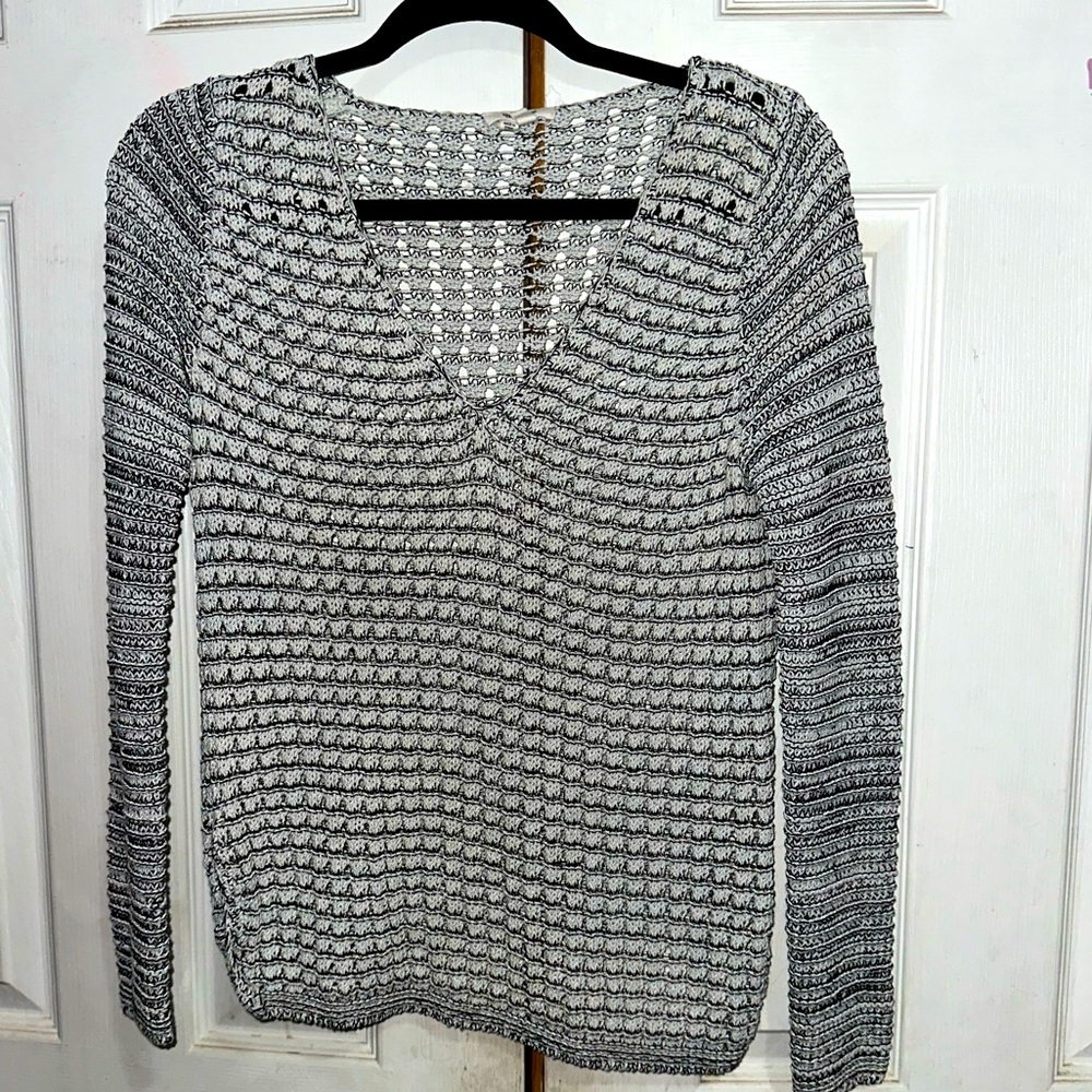 Salt and pepper Helmet Lang sweater
